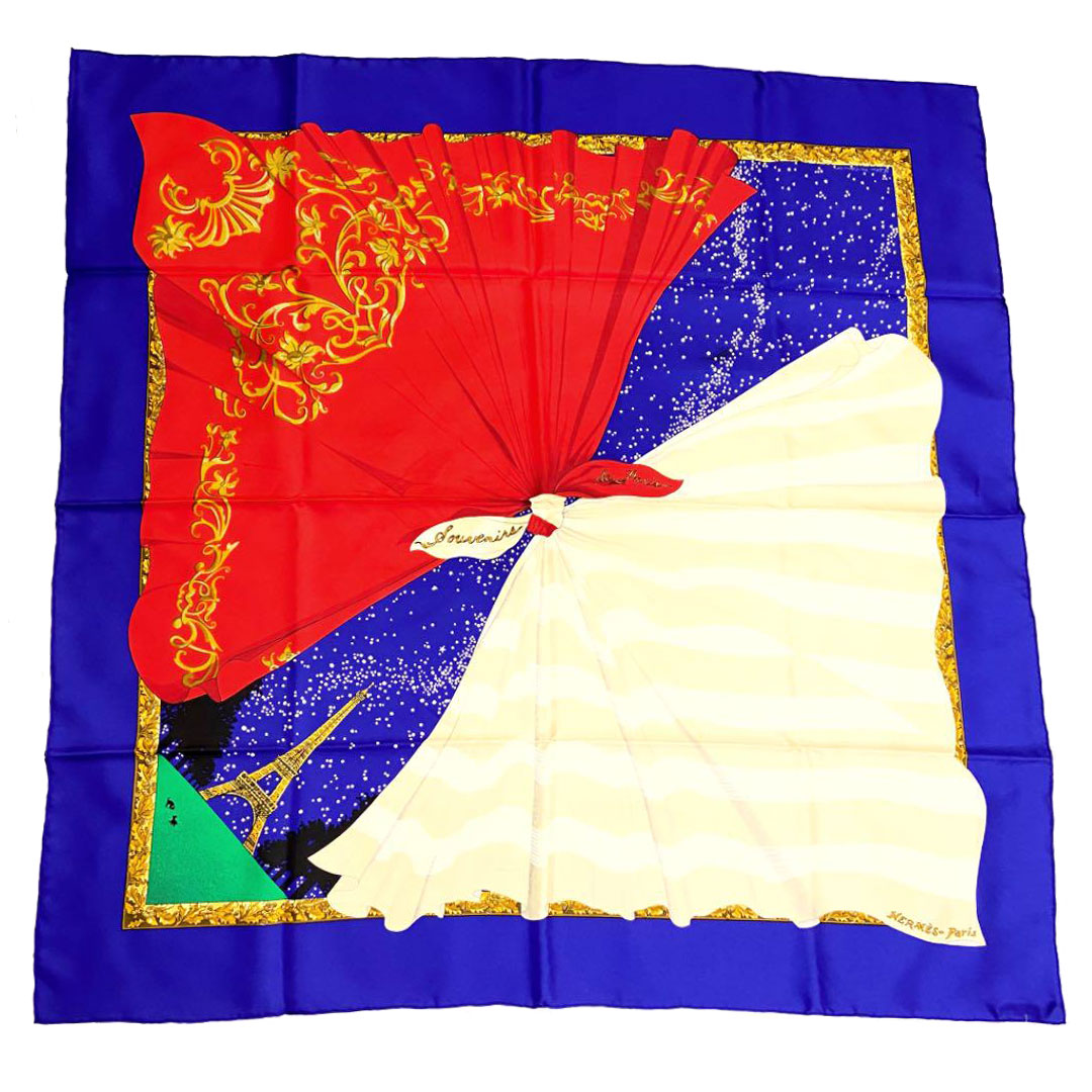 HERMES エルメス スカーフ カレ90 『Souvenirs de Paris（パリの思い出 