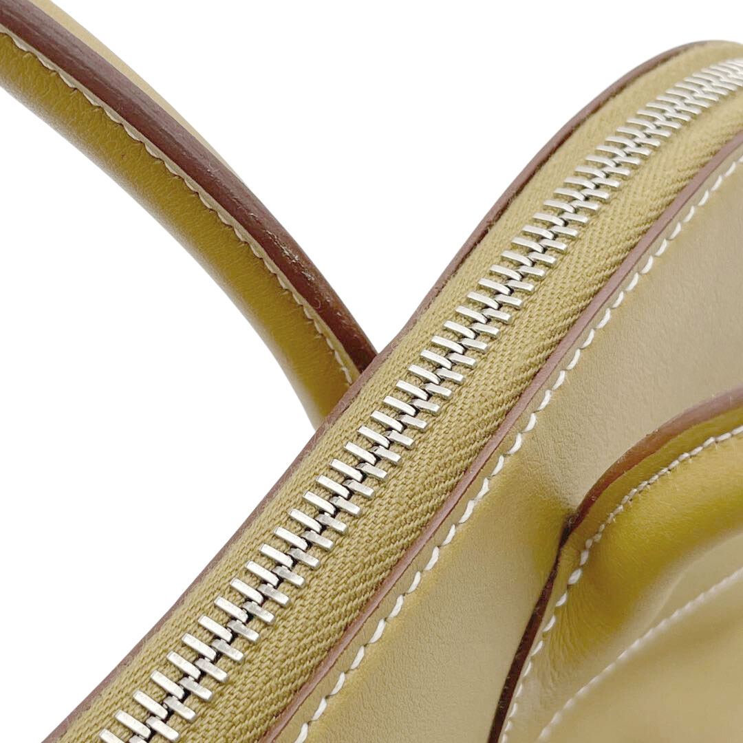 HERMES エルメス ボリードリラックス35 ハンドバッグ ヴォーシッキム ビスキュイ シルバー金具 □P刻印