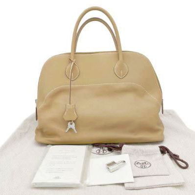 HERMES エルメス ボリードリラックス35 ハンドバッグ ヴォーシッキム