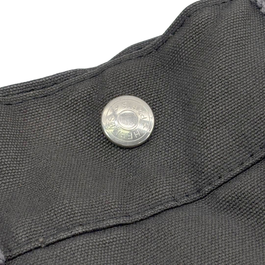 HERMES エルメス トートバッグ フールトゥMM キャンバス ダークグレー/グレー