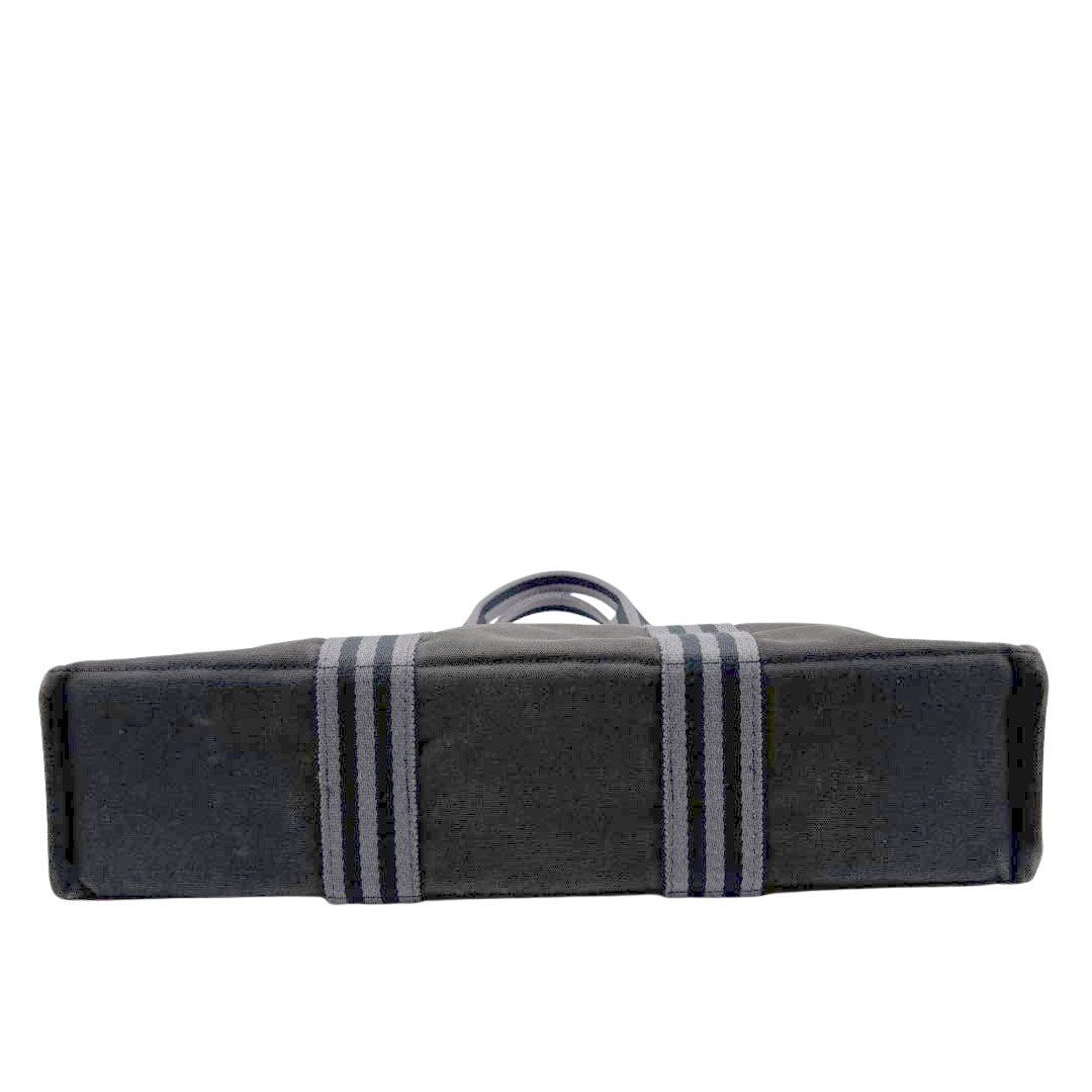 HERMES エルメス トートバッグ フールトゥMM キャンバス ダークグレー/グレー