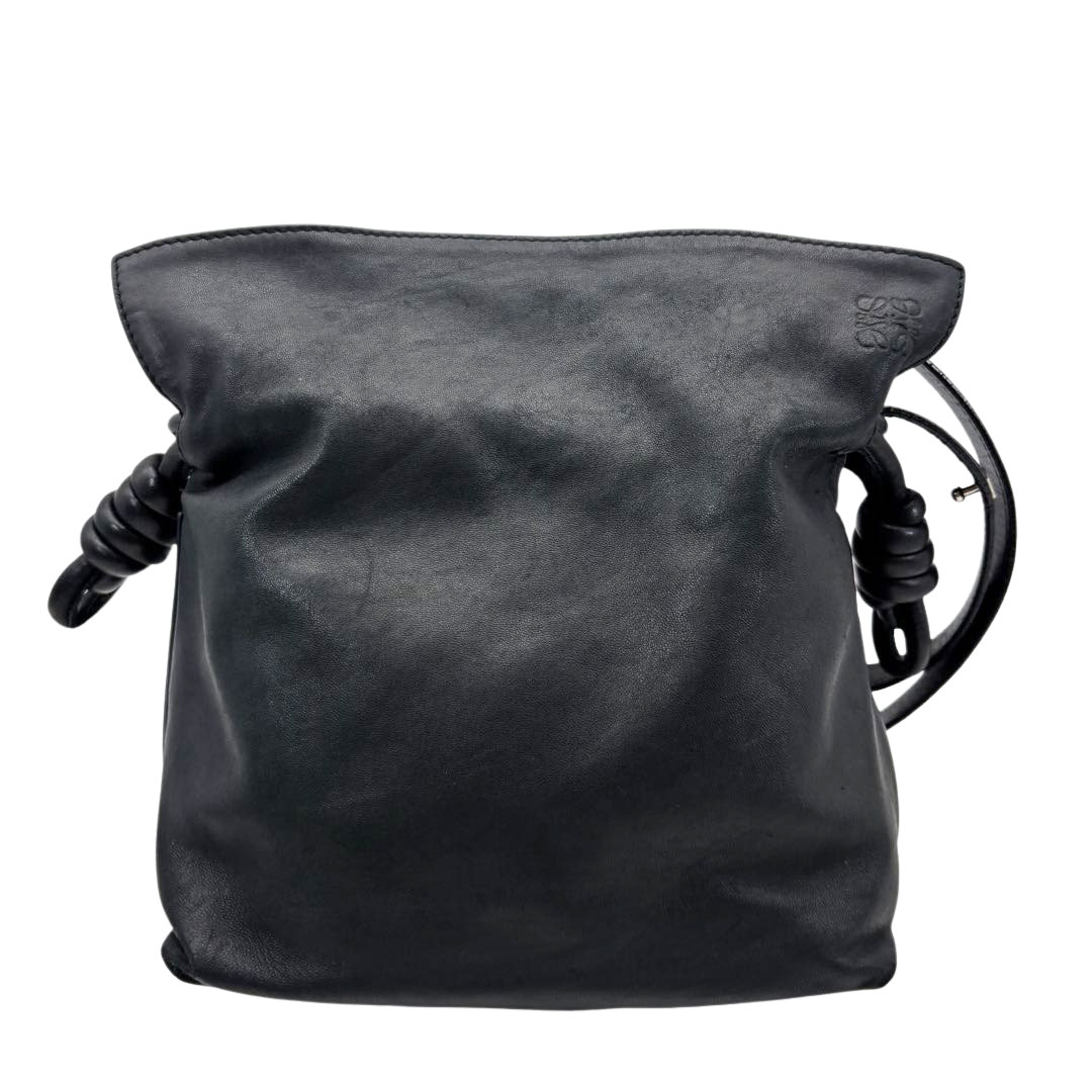 LOEWE フラメンコノットレザーショルダーバッグブラック　スモール LOEWE ロエベ ショルダーバッグ フラメンコ ノット スモール ナッパ