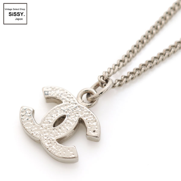 ■シャネル■ ココマーク ネックレス ラインストーン シルバー 07V 【CHANEL】
