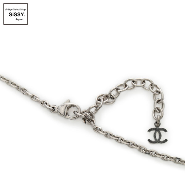 ■シャネル■ ココマーク ネックレス ブラック シルバー ビジュー 06C 【CHANEL】