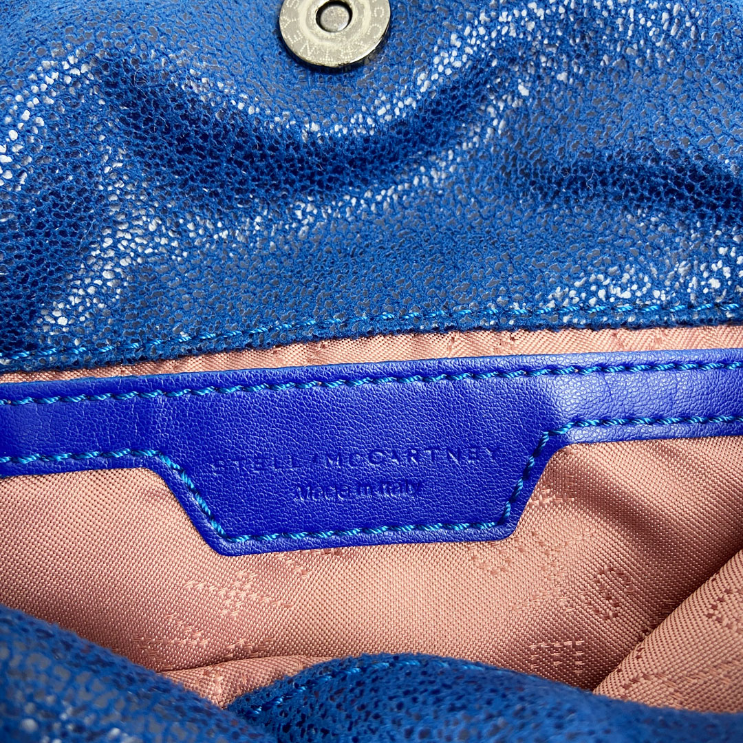 Stella McCartney ステラマッカートニー フリンジ ファラベラ タイニートートバッグ ブルー