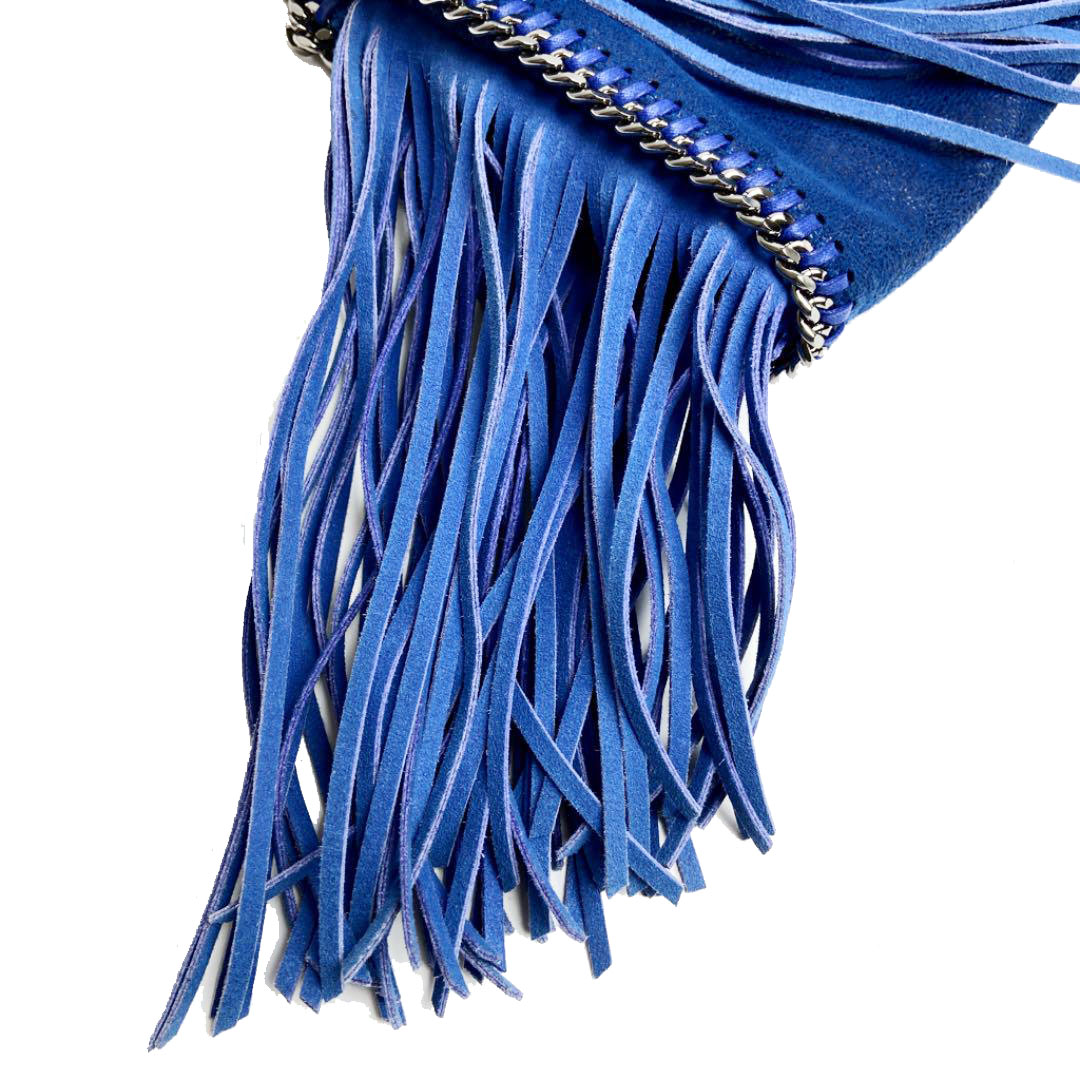 Stella McCartney ステラマッカートニー フリンジ ファラベラ タイニートートバッグ ブルー