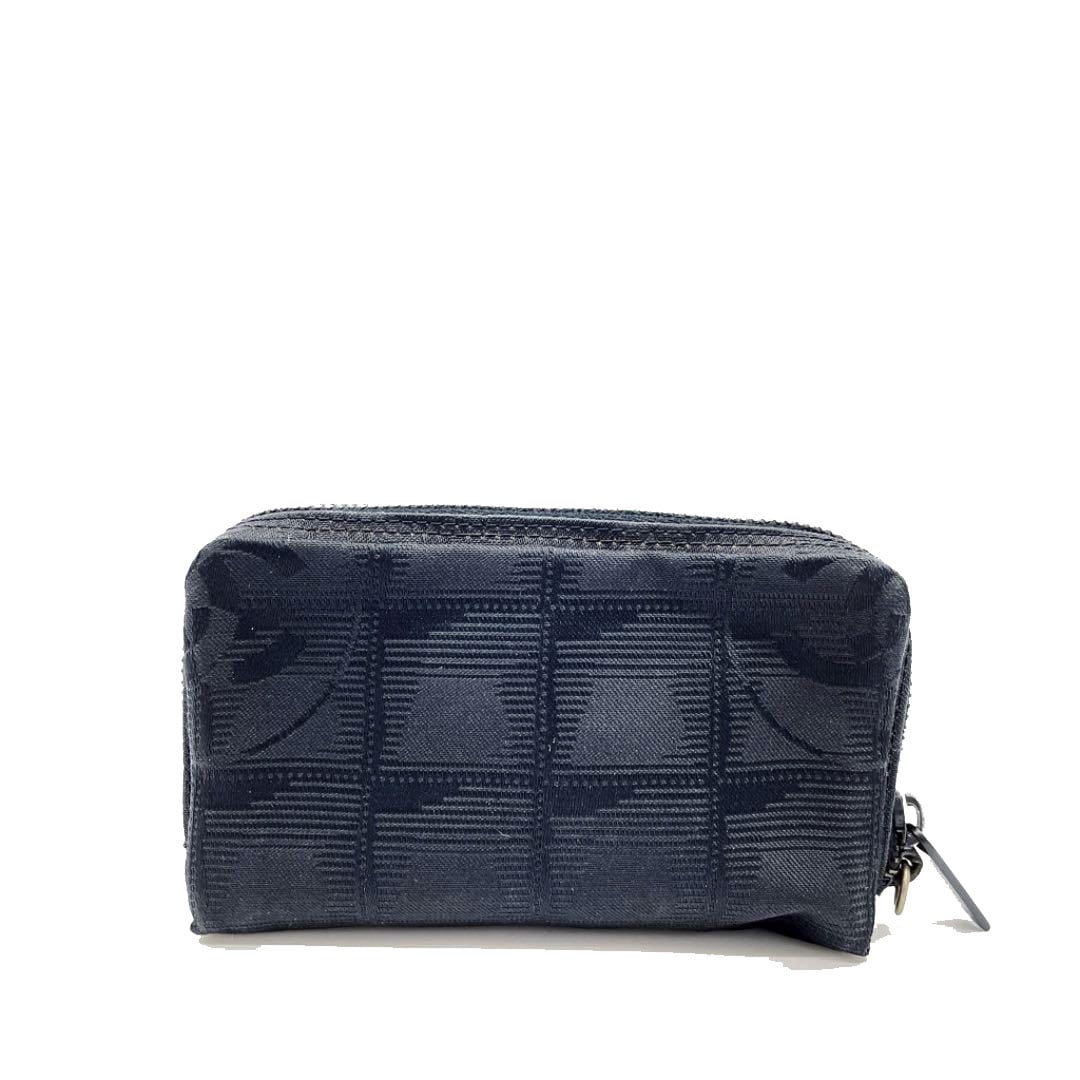 CHANEL シャネル ミニポーチ ニュートラベルライン ナイロン ブラック 6番台