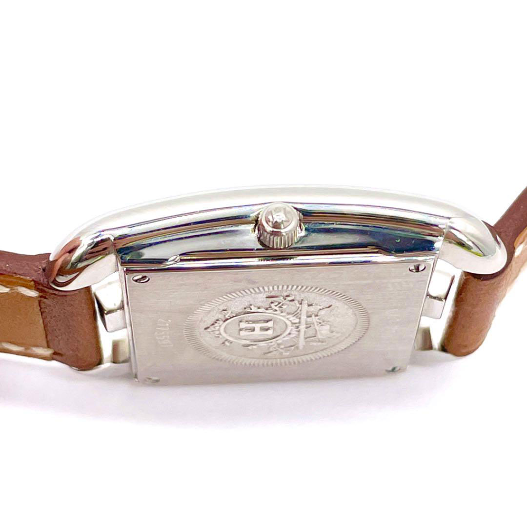 エルメス　HERMES 腕時計 ES1.210 ブラウンレザー HERMES 腕時計 ES1.210 ブラウンレザー 即買OK エルメス HERMES