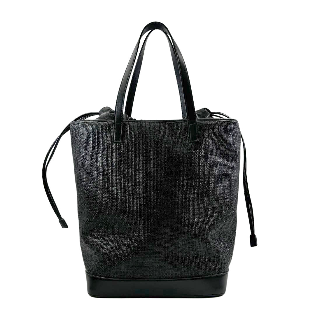 SAINT LAURENTネイビー トートバッグ 極美品 YVES SAINT LAURENT イヴ サンローラン トートバッグ