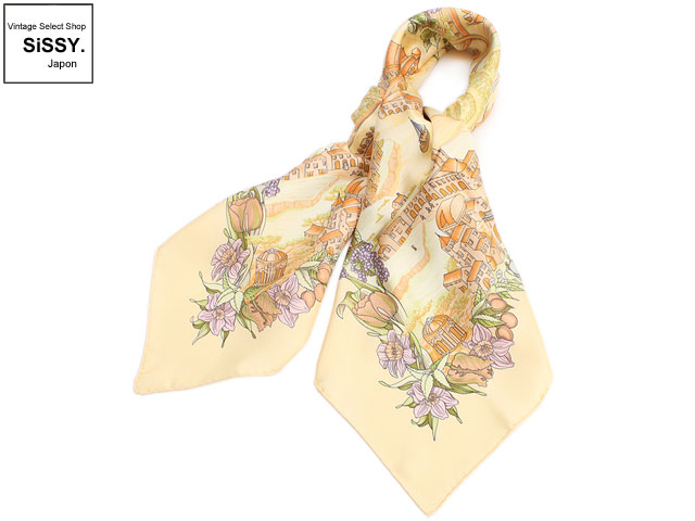 HERMES エルメス カレ90 「Au Pays de Cocagne」 スカーフ シルク