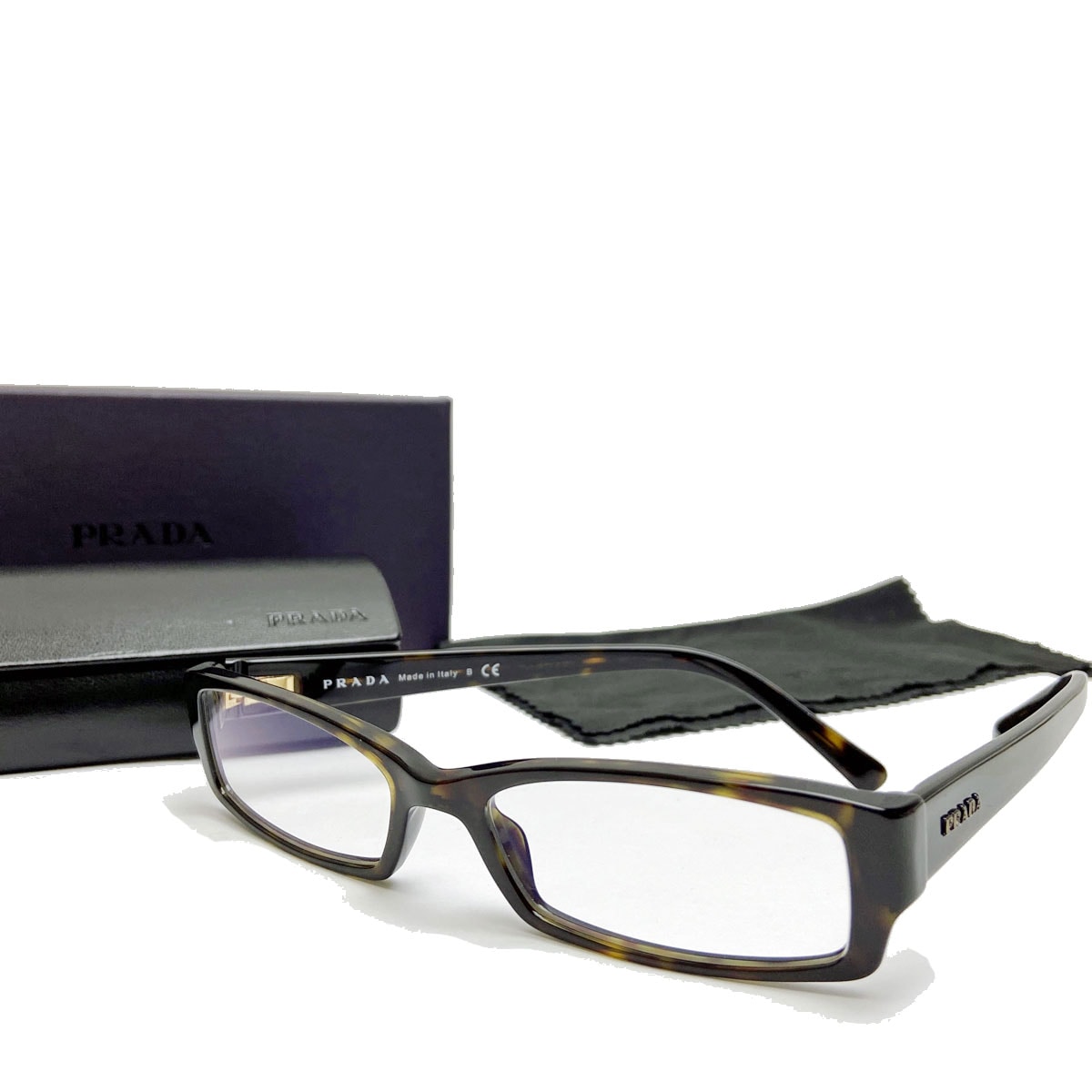 PRADA プラダ 度入りメガネ ブラウン べっ甲柄 レディース VPR19L