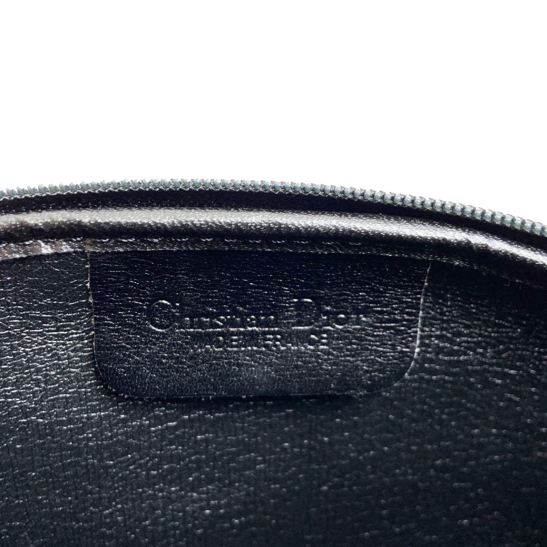 Christian Dior クリスチャンディオール チェーンショルダーバッグ ナイロン ブラック ゴールド