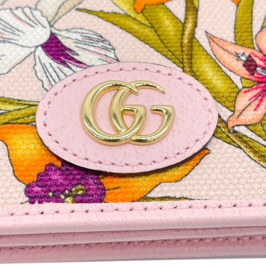 GUCCI グッチ コンパクトウォレット 二つ折り財布 GGマーモント  
