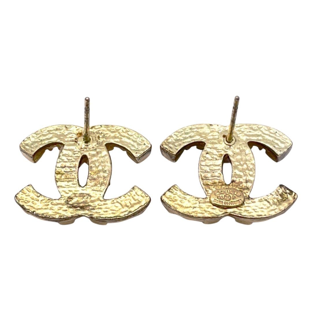 CHANEL シャネル ピアス ココマーク スタッズ ゴールド 03P