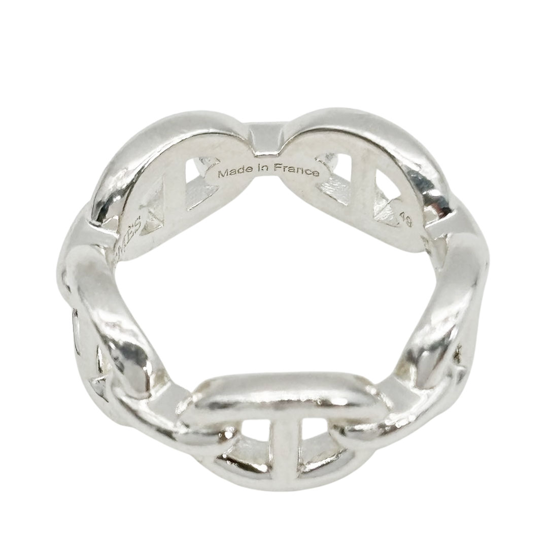 HERMES エルメス リング 指輪 シェーヌダンクル アンシェネ Ag925 シルバー #49(約9号) 5.2g