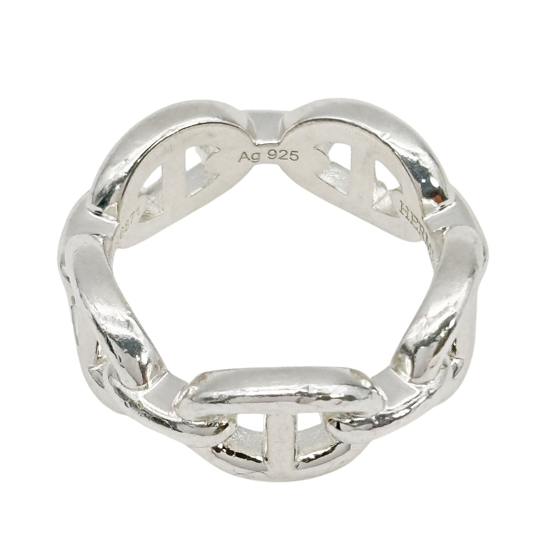 HERMES エルメス リング 指輪 シェーヌダンクル アンシェネ Ag925 シルバー #49(約9号) 5.2g