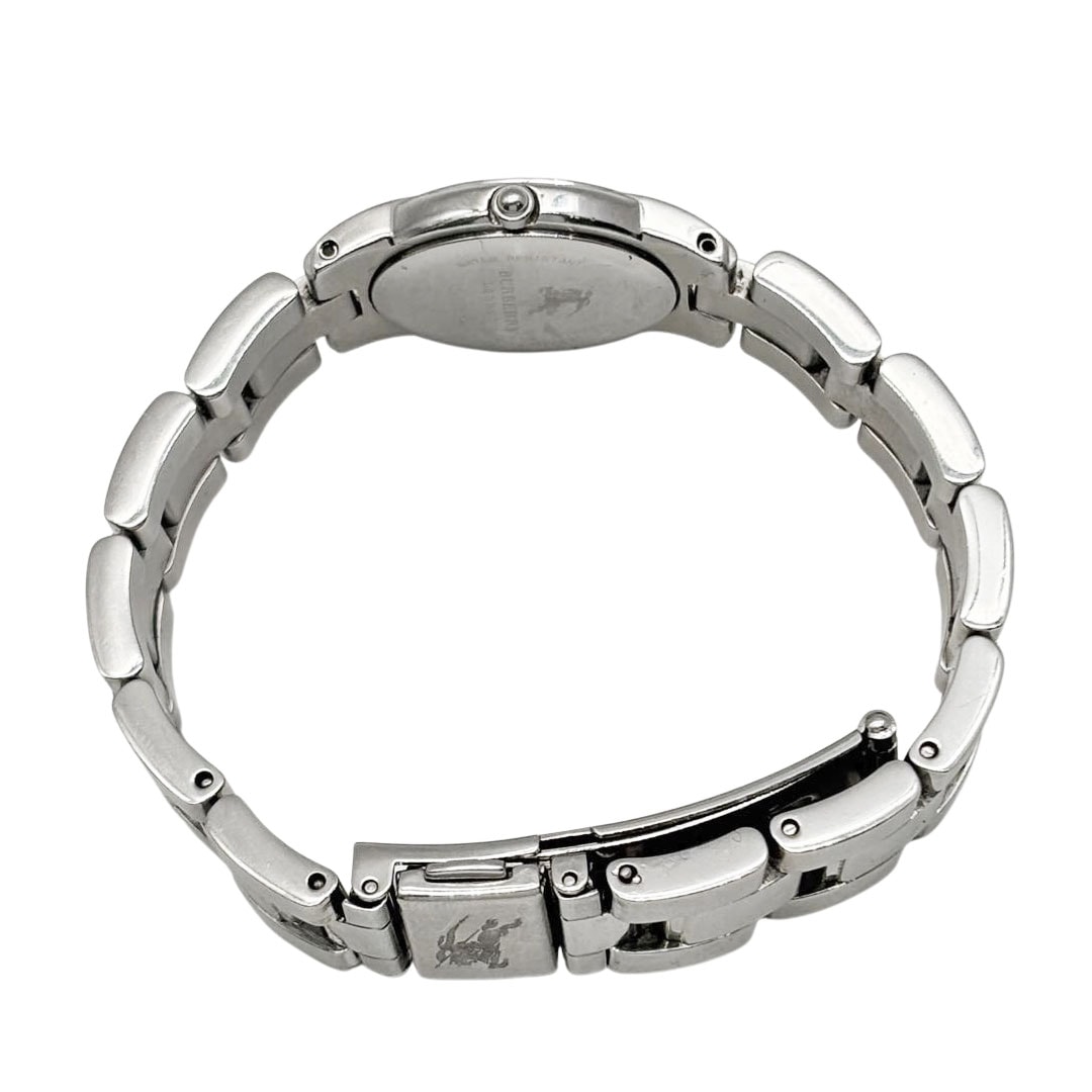 BURBERRY バーバリー レディース腕時計 QZ SS シルバー/ブルー文字盤 5421-H11411