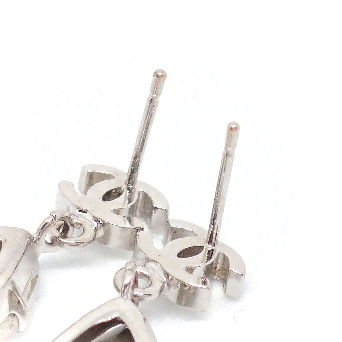 □シャネル□ ピアス ココマーク ティアドロップ クリアストーン