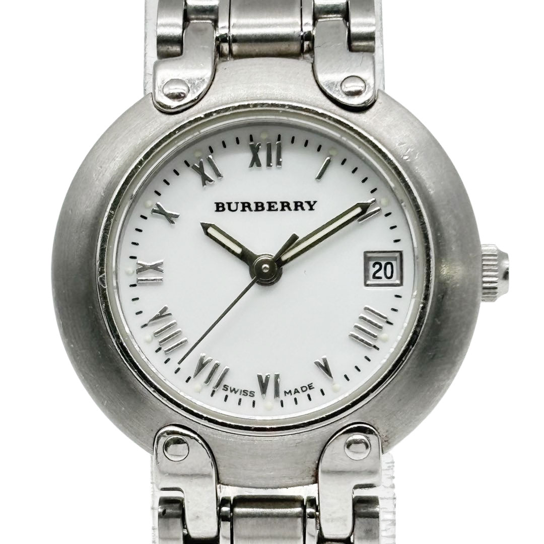 BURBERRY バーバリー レディース腕時計 デイト QZ SS シルバー