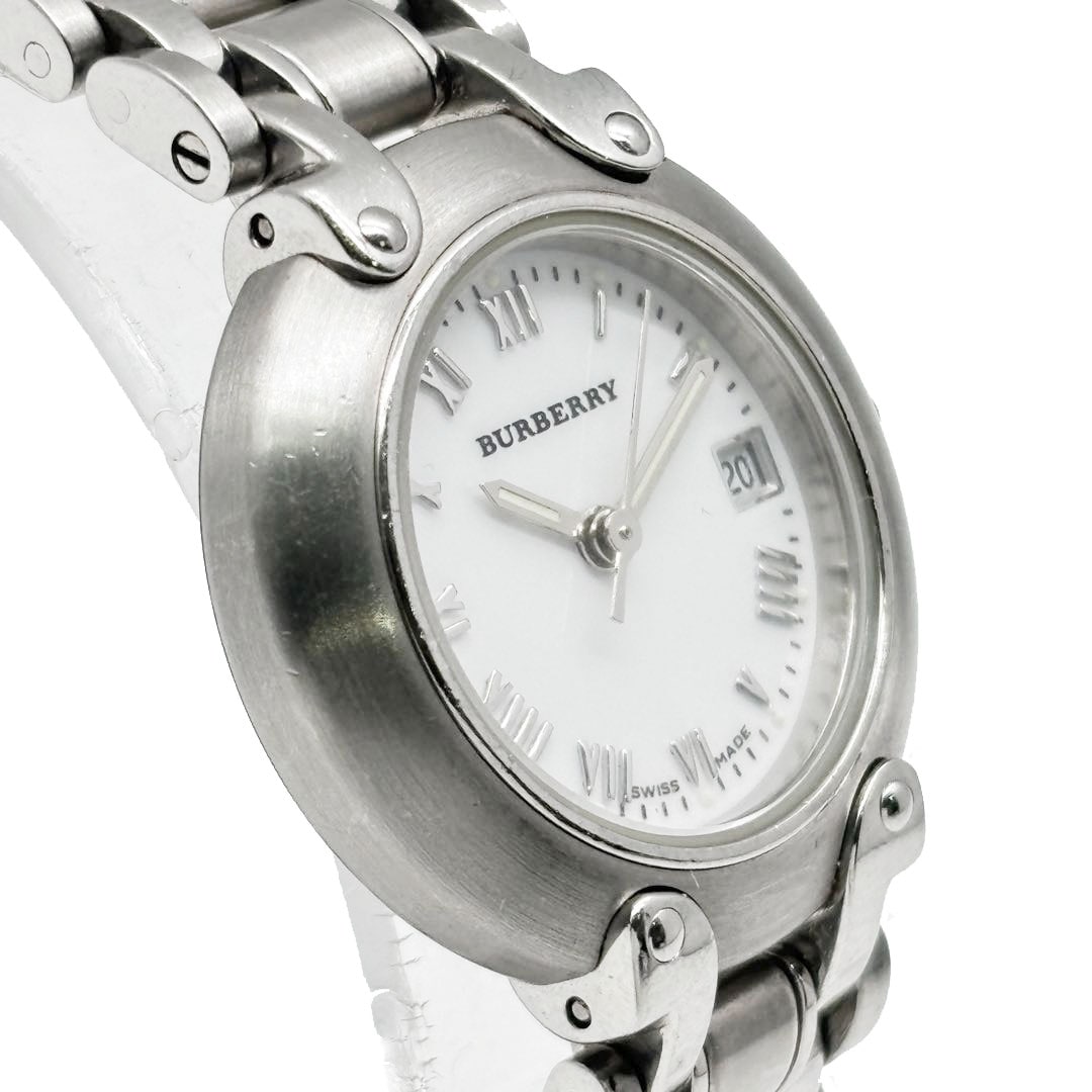 BURBERRY バーバリー レディース腕時計 デイト QZ SS シルバー
