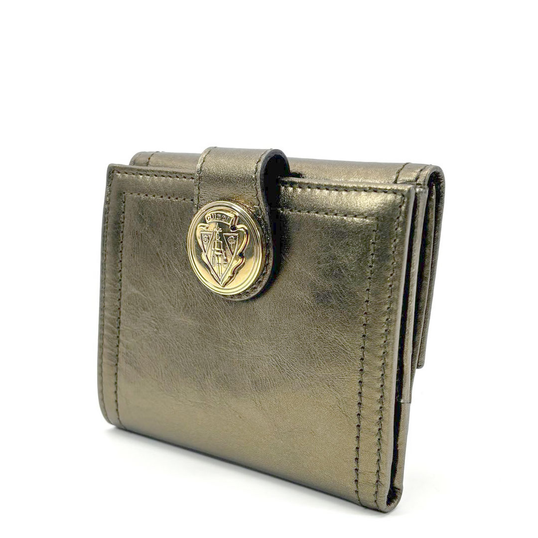 GUCCI グッチ 二つ折り財布 ヒストリア コンパクトウォレット クレスト