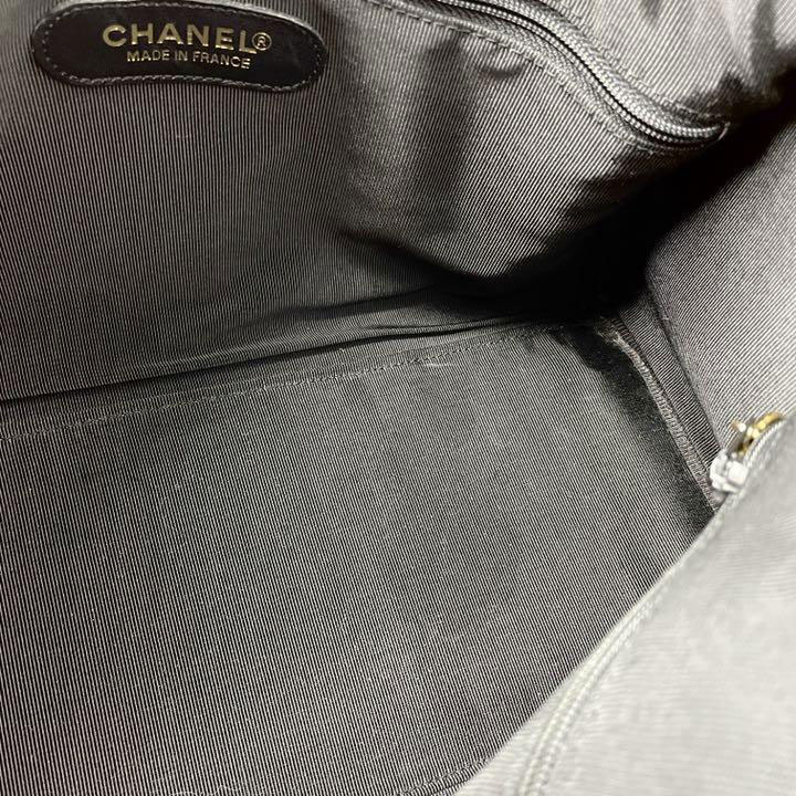 CHANEL シャネル 2WAY ボストン ショルダーバッグ ココマーク エナメル ブラック  ゴールド金具 4番台