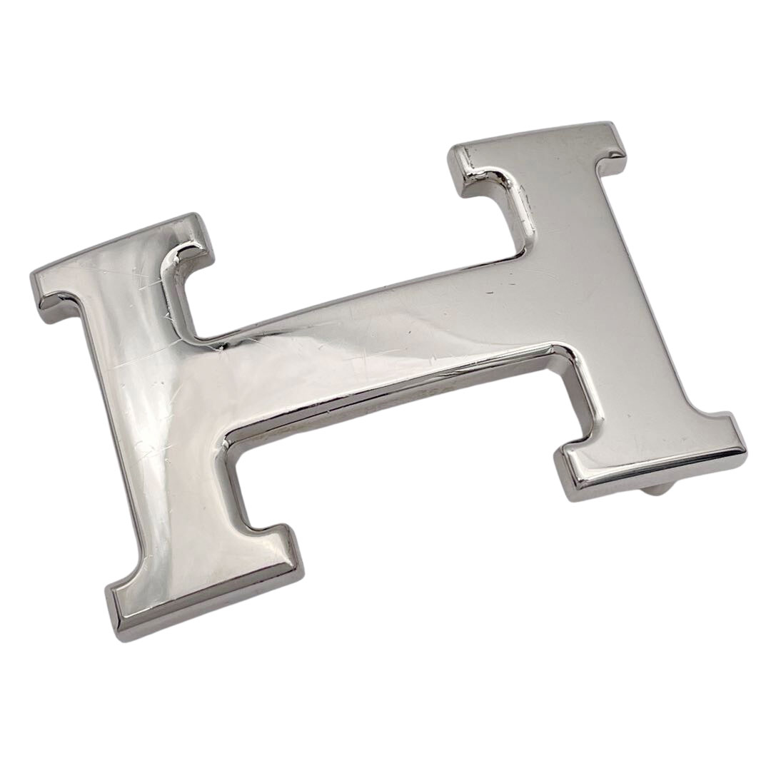 HERMES エルメス Hベルト コンスタンス 80 リバーシブル ヴォーエプソン×スイフト エトゥープ ブルーサフィール シルバー金具 □N刻印