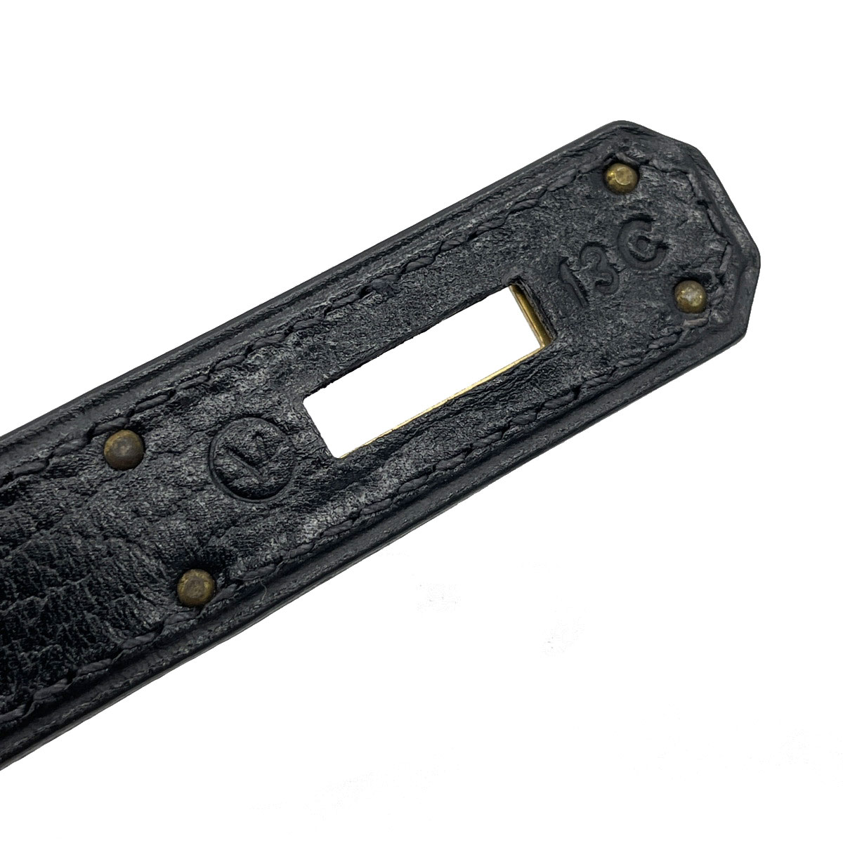 HERMES エルメス ハンドバッグ ケリー35 内縫い アルデンヌ ブラック ゴールド金具 〇V刻印