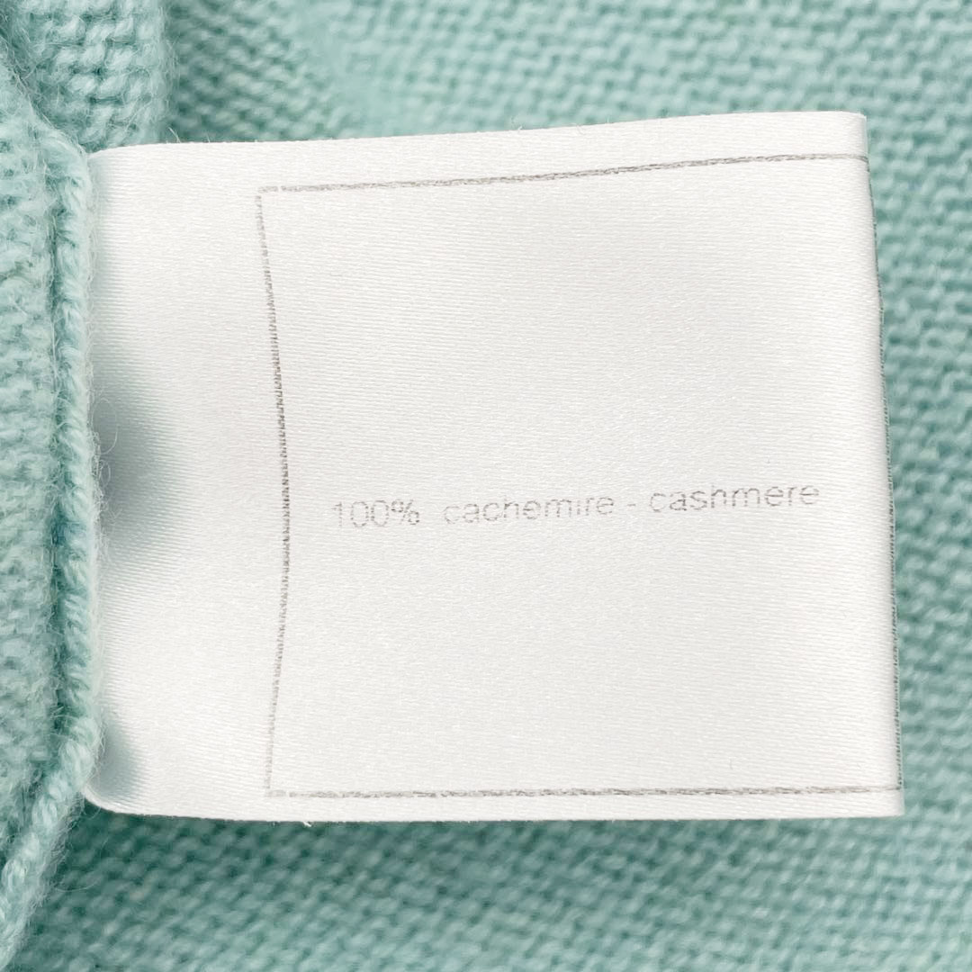 CHANEL シャネル カーディガン カシミア 36 ミント系 05P P25395