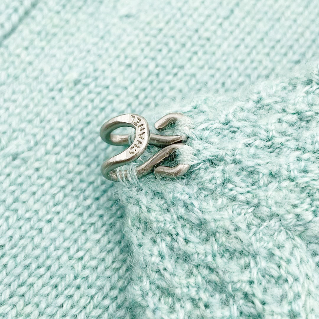 CHANEL シャネル カーディガン カシミア 36 ミント系 05P P25395