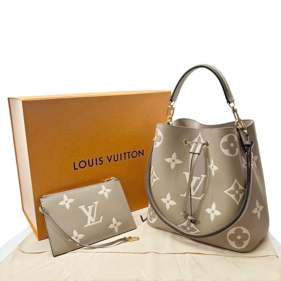 LOUIS VUITTON ルイヴィトン ネオノエMM ショルダーバッグ バイカラー モノグラム アンプラント トゥルトレール/クレーム M45555 ※RFID確認済み