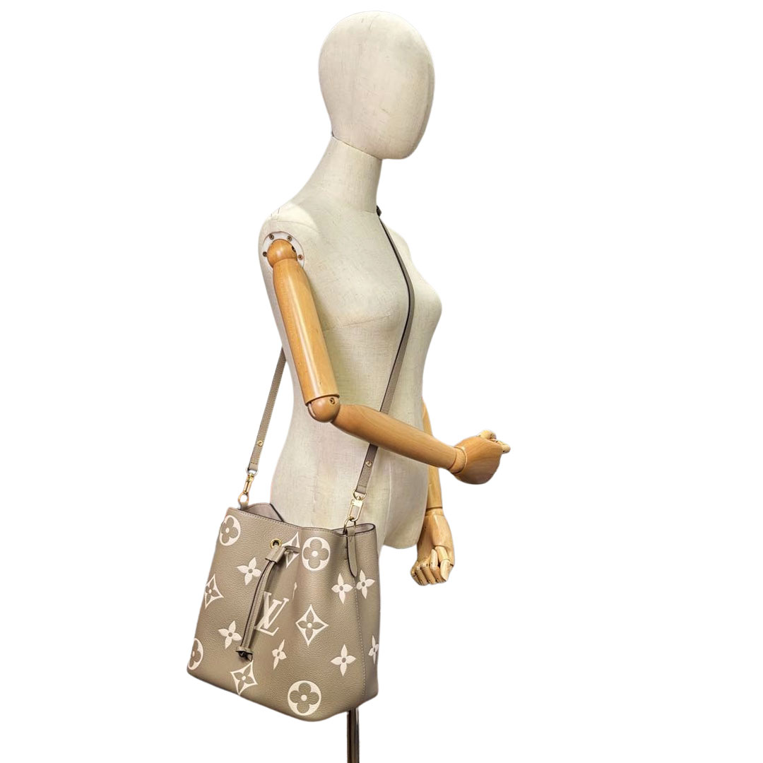 LOUIS VUITTON ルイヴィトン ネオノエMM ショルダーバッグ バイカラー モノグラム アンプラント トゥルトレール/クレーム M45555 ※RFID確認済み