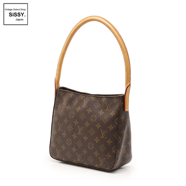 ■ルイヴィトン■ ルーピングMM モノグラム ショルダーバッグ PVC レザー ブラウン M51146 【LOUIS VUITTON】