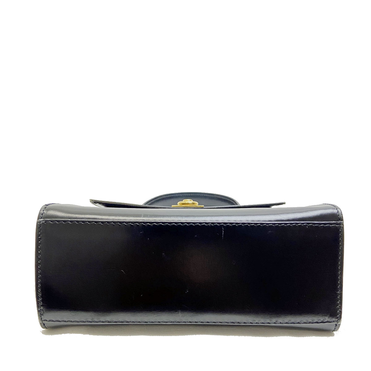 CELINE セリーヌ ハンドバッグ レザー ブラック/ゴールド金具 M10