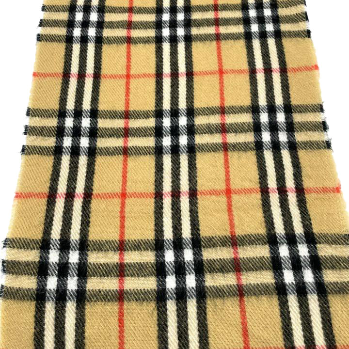 BURBERRY LONDON バーバリーロンドン マフラー バーバリーチェック ウール100％ ブラウン ブラック レッド