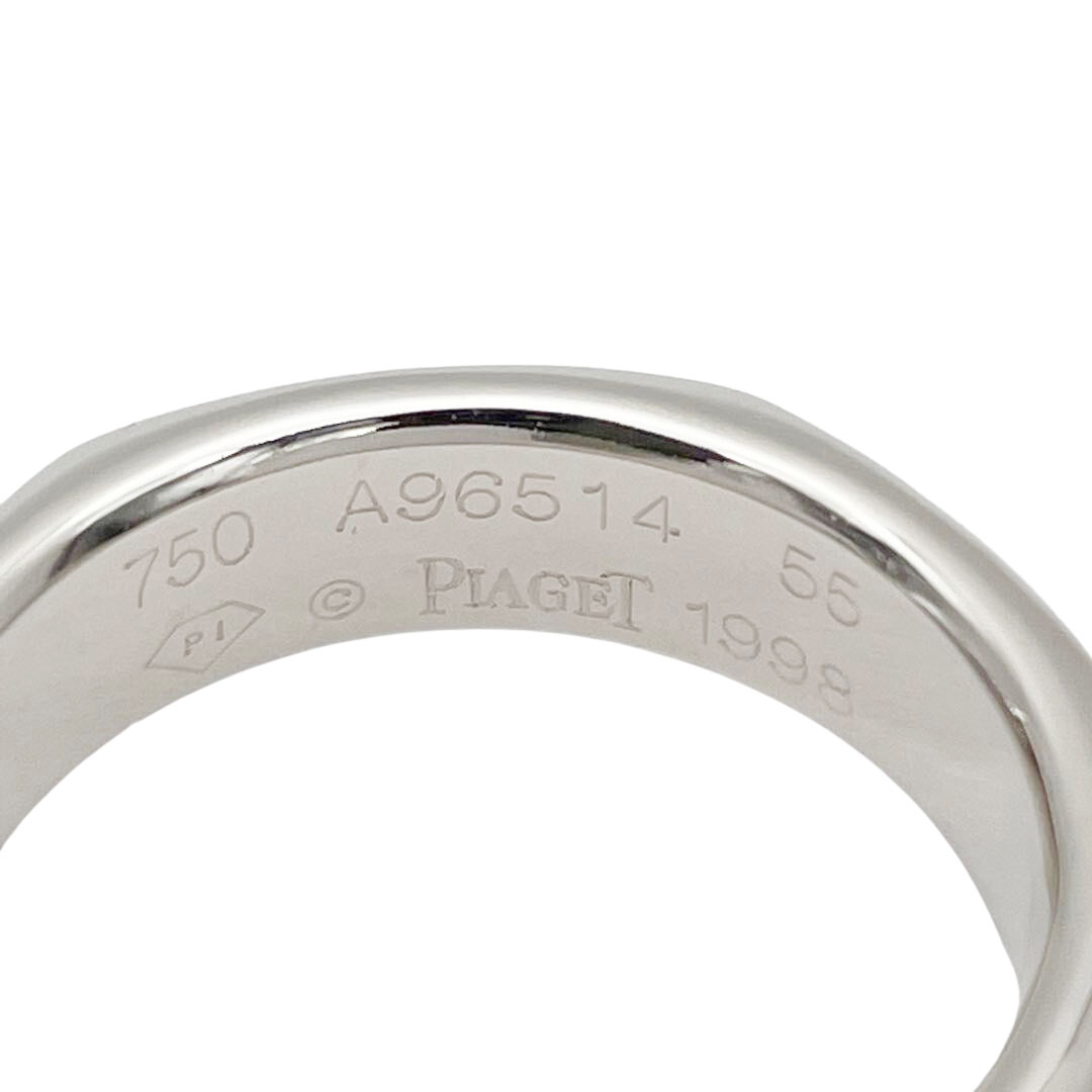PIAGET ピアジェ ポセションリング 指輪 6Pダイヤ 750(K18WG) #55(約14号) 1998 11.4g