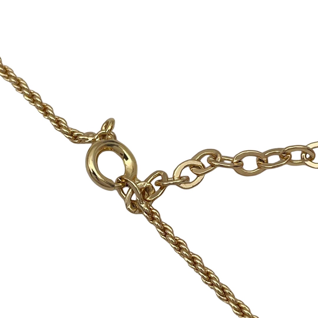 Christian Dior クリスチャンディオール ネックレス CDロゴ ゴールド