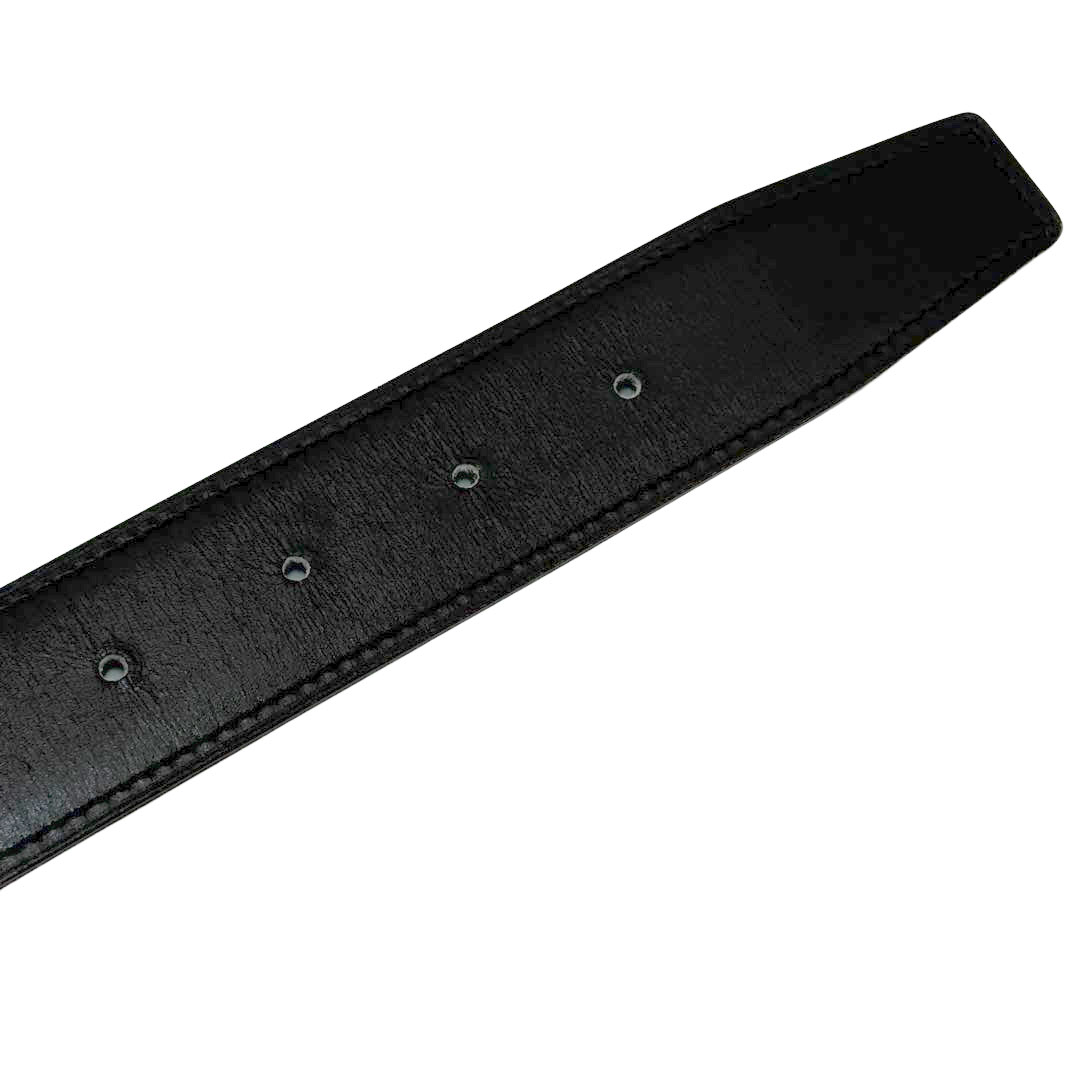 HERMES エルメス Hベルト コンスタンス マルトレ 90 リバーシブル ブラック ショコラ シルバー金具 □P刻印