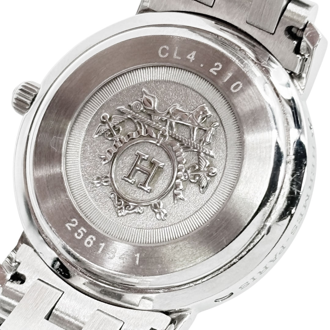 エルメス クリッパー CL4.210 QZ ホワイト文字盤 レディース 腕時計