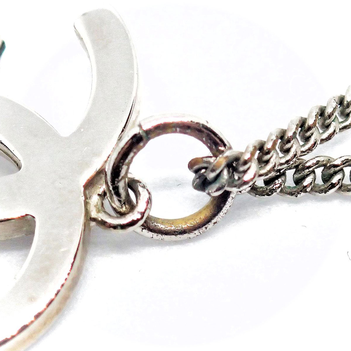 □シャネル□ ネックレス ココマーク オニキス シルバー 05P 【CHANEL