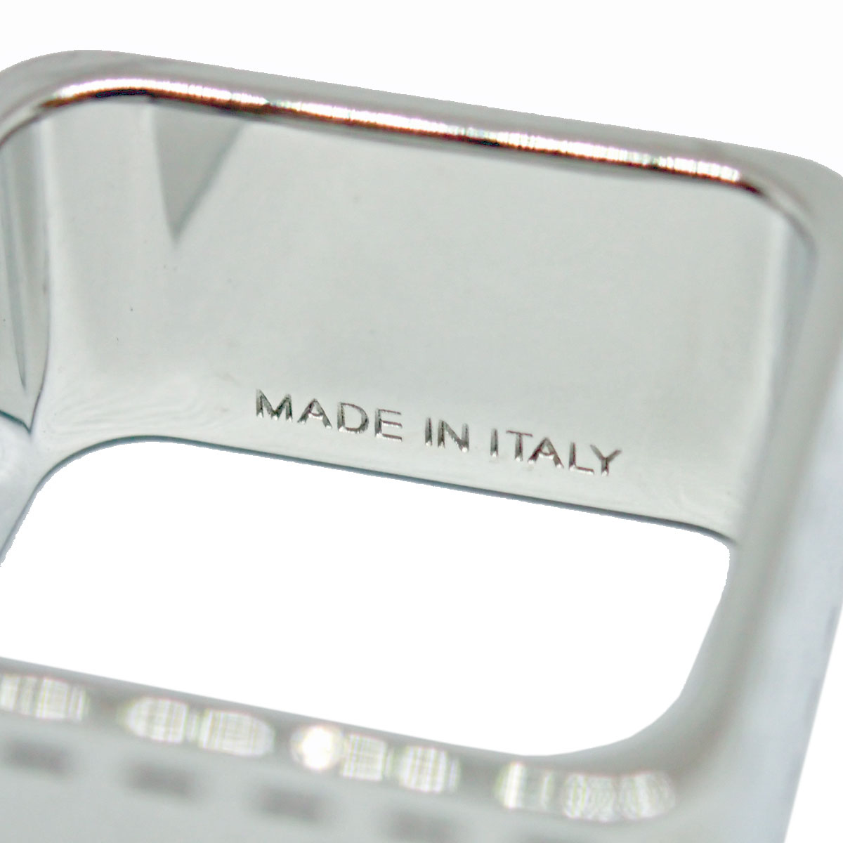 □エルメス□ スカーフリング スクエア ボルデュック シルバー