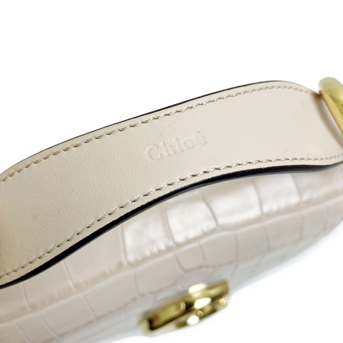 Chloe クロエ C 2WAY ミニショルダーバッグ 型押し レザー