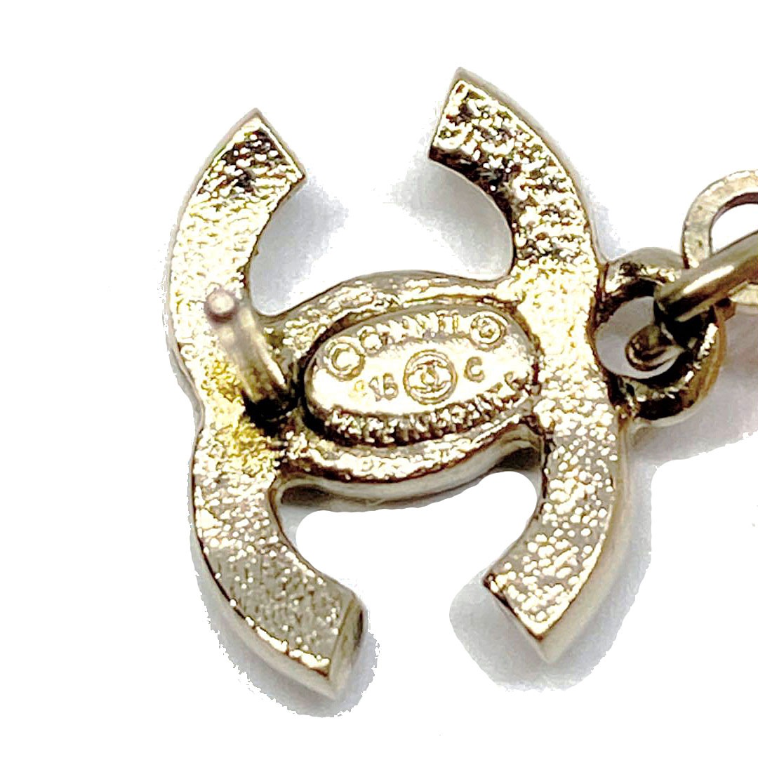 CHANEL シャネル ピアス ココマーク ラインストーン 16C フラワー