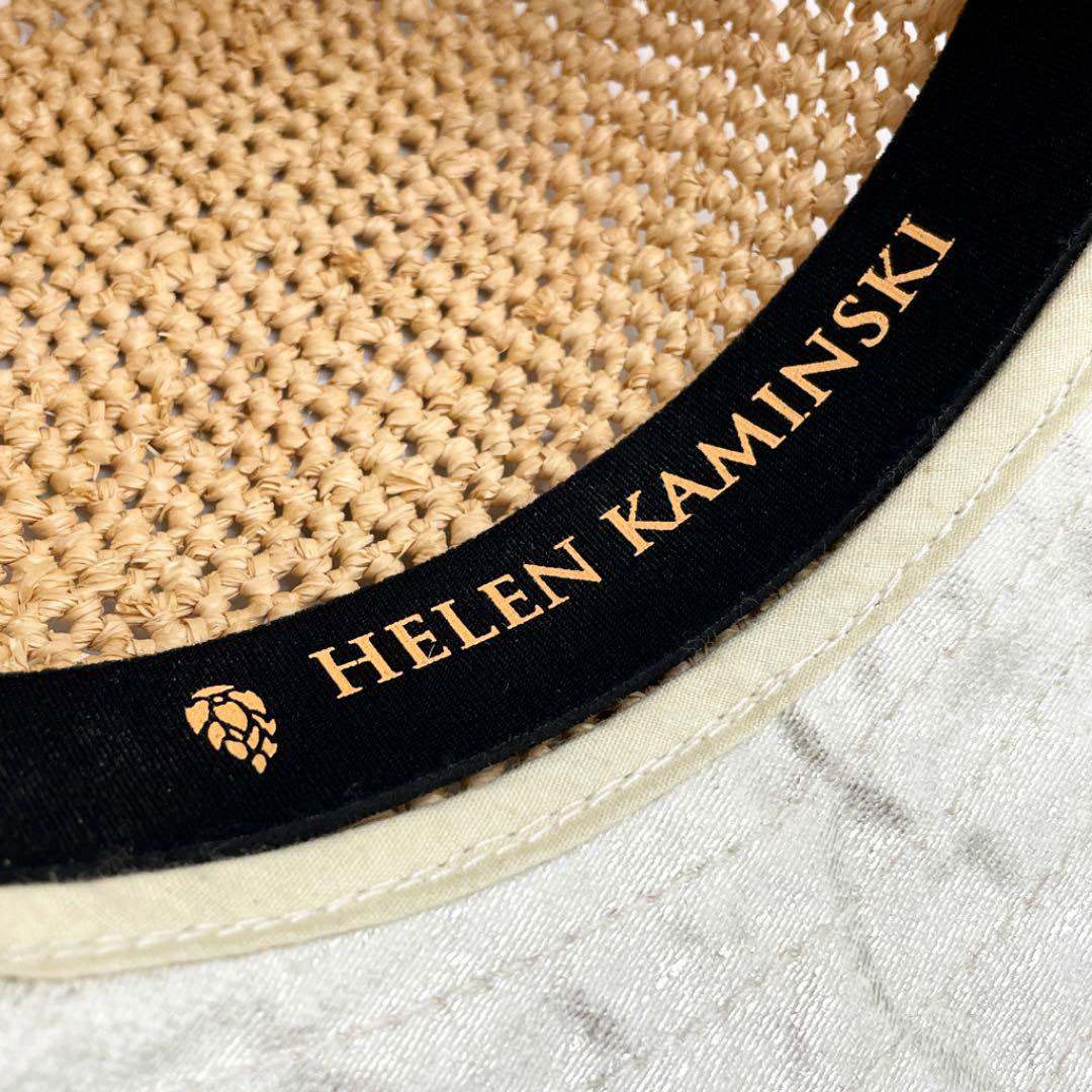 HELEN KAMINSKI ヘレンカミンスキー ストローハット 麦わら帽子 ラフィア 麻 レディース