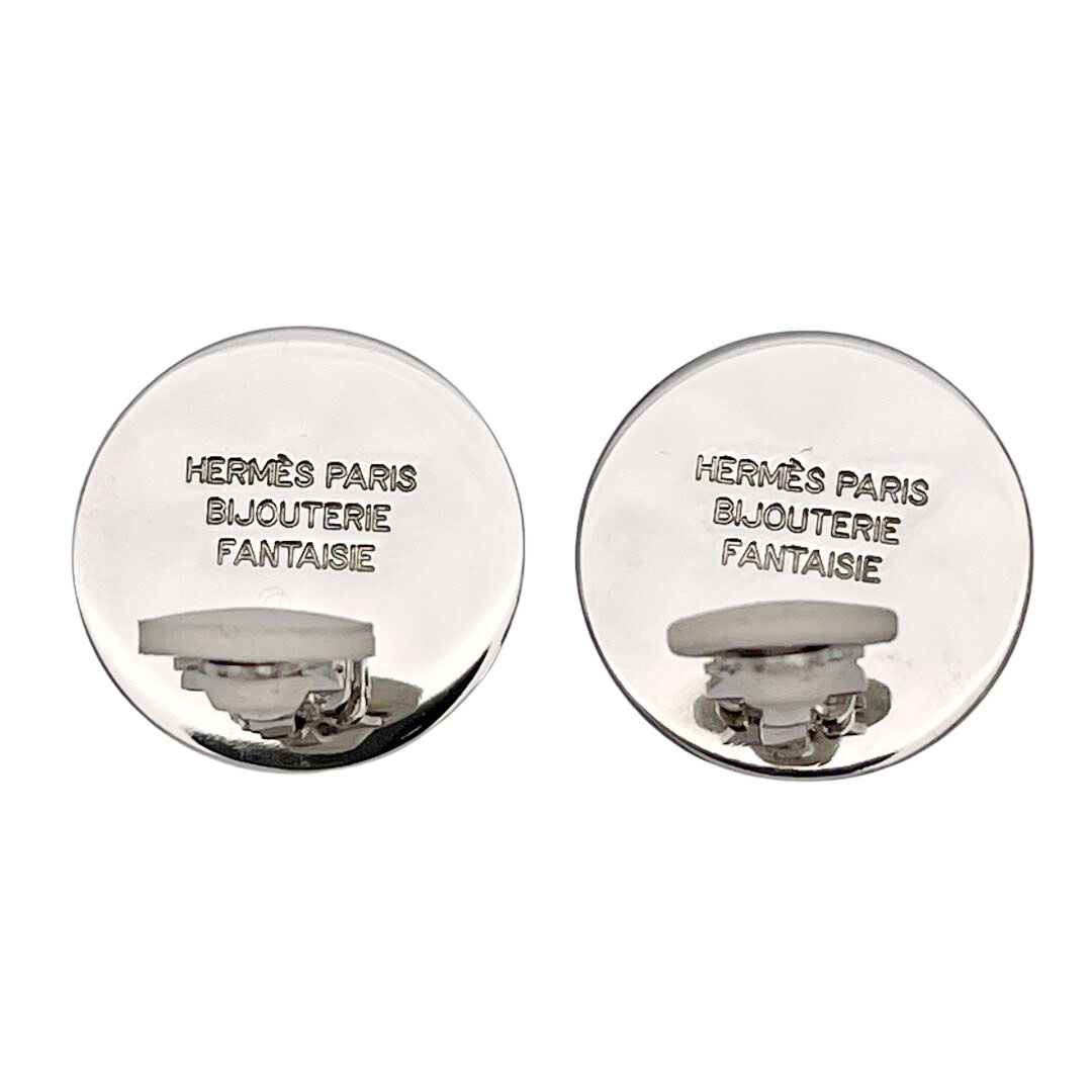 HERMES エルメス イヤリング セリエ メタル シルバー