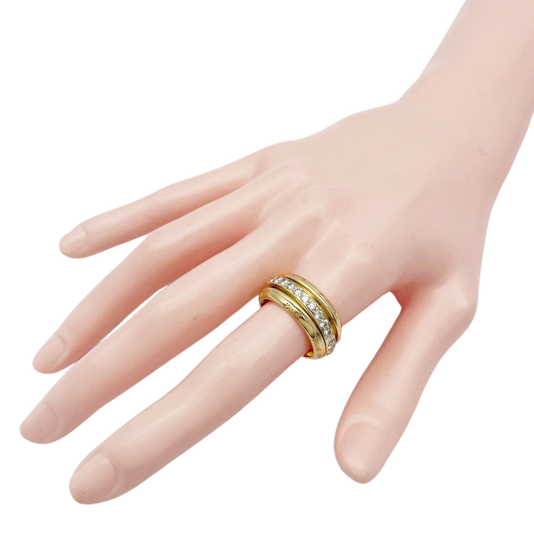 PIAGET ピアジェ ポセションリング 指輪 フルダイヤ エタニティ 750(K18YG) #53(約13号) 13.0g