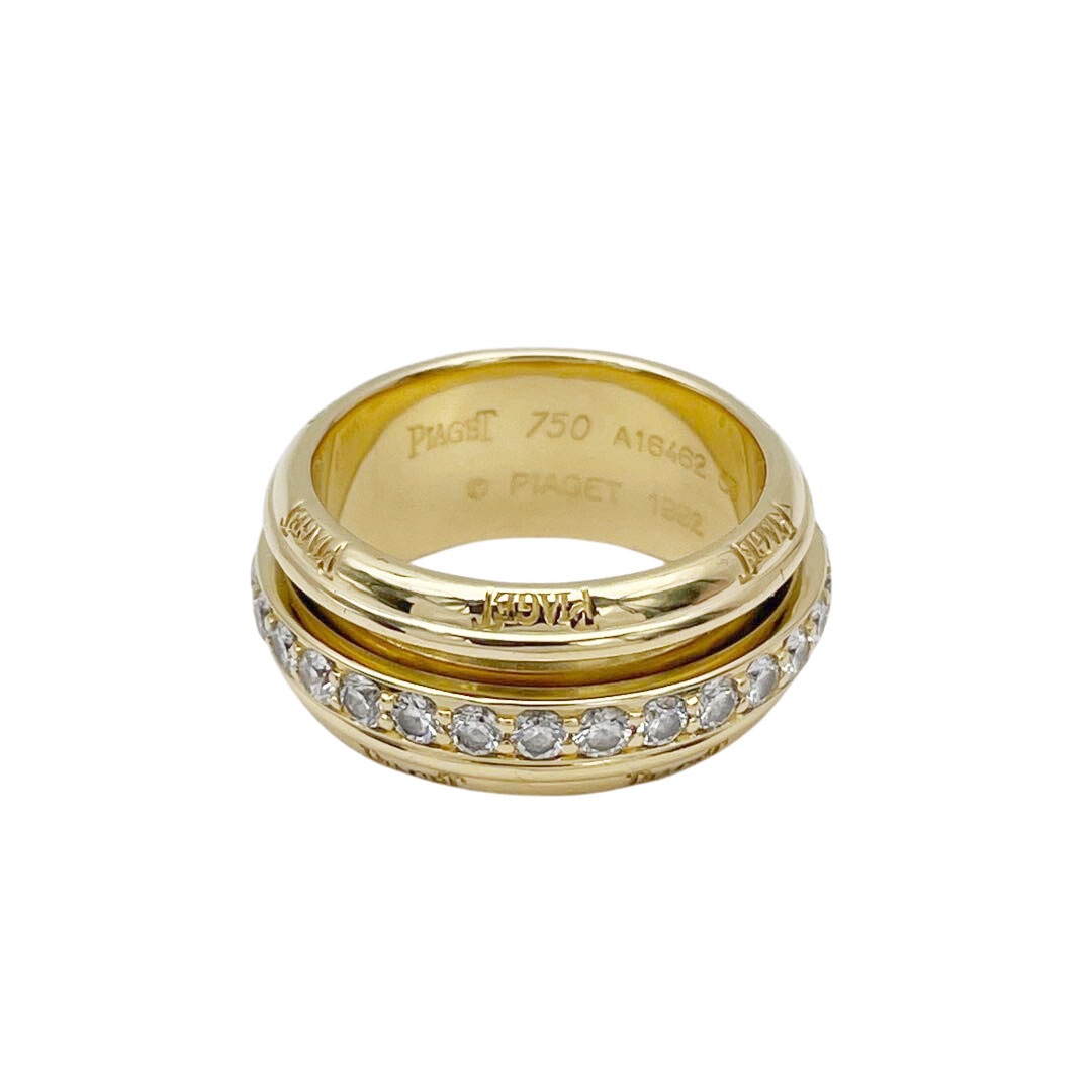 PIAGET ピアジェ ポセションリング 指輪 フルダイヤ エタニティ 750(K18YG) #53(約13号) 13.0g