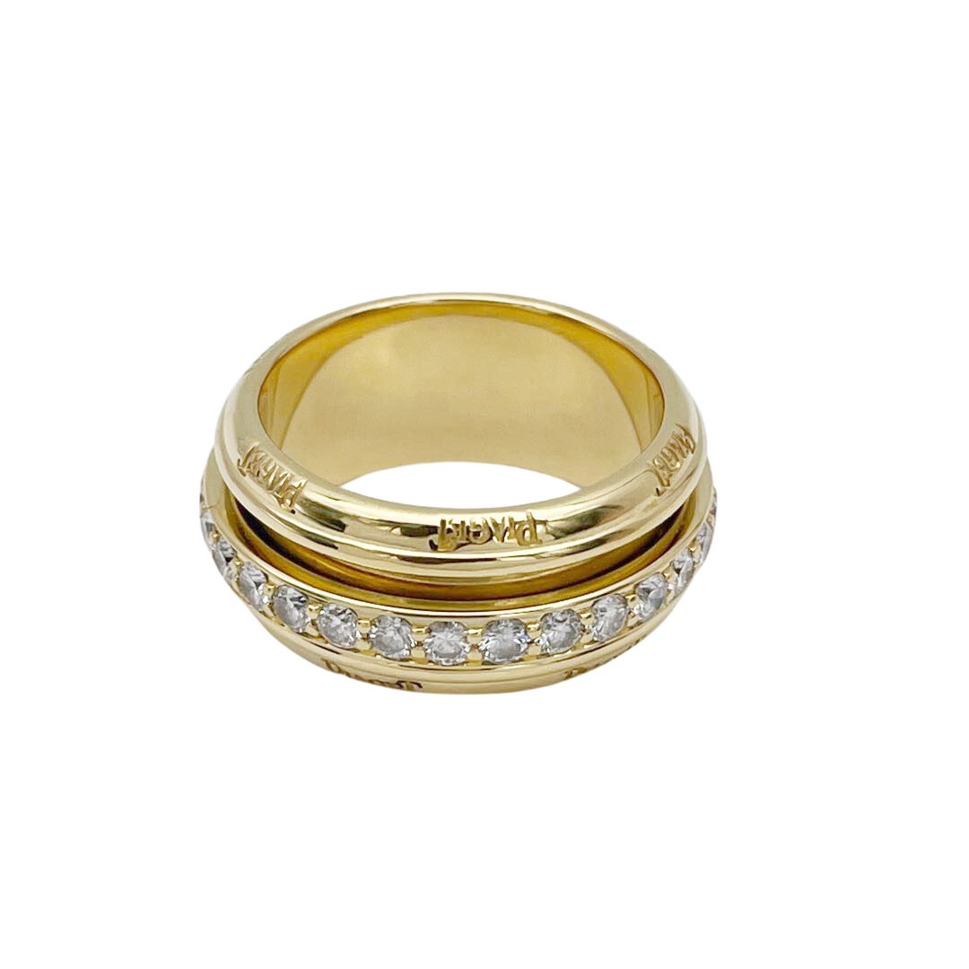 PIAGET ピアジェ ポセションリング 指輪 フルダイヤ エタニティ 750(K18YG) #53(約13号) 13.0g