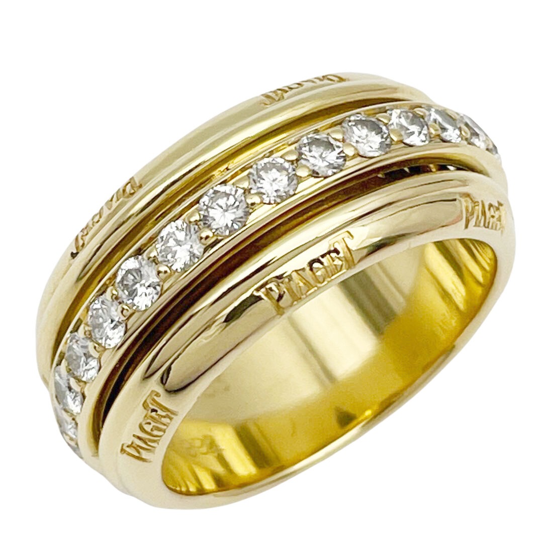 PIAGET ピアジェ ポセションリング 指輪 フルダイヤ エタニティ 750(K18YG) #53(約13号) 13.0g