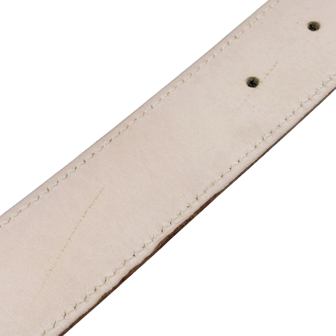 HERMES エルメス Hベルト コンスタンス 72 リバーシブル ボックスカーフ ブラック/ピンクベージュ系/シルバー金具 □F刻印